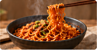 爆辣火鸡拌面